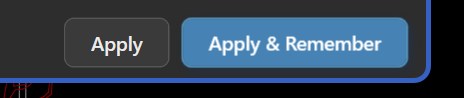 Apply and Apply and Remember buttons in the mapping editor